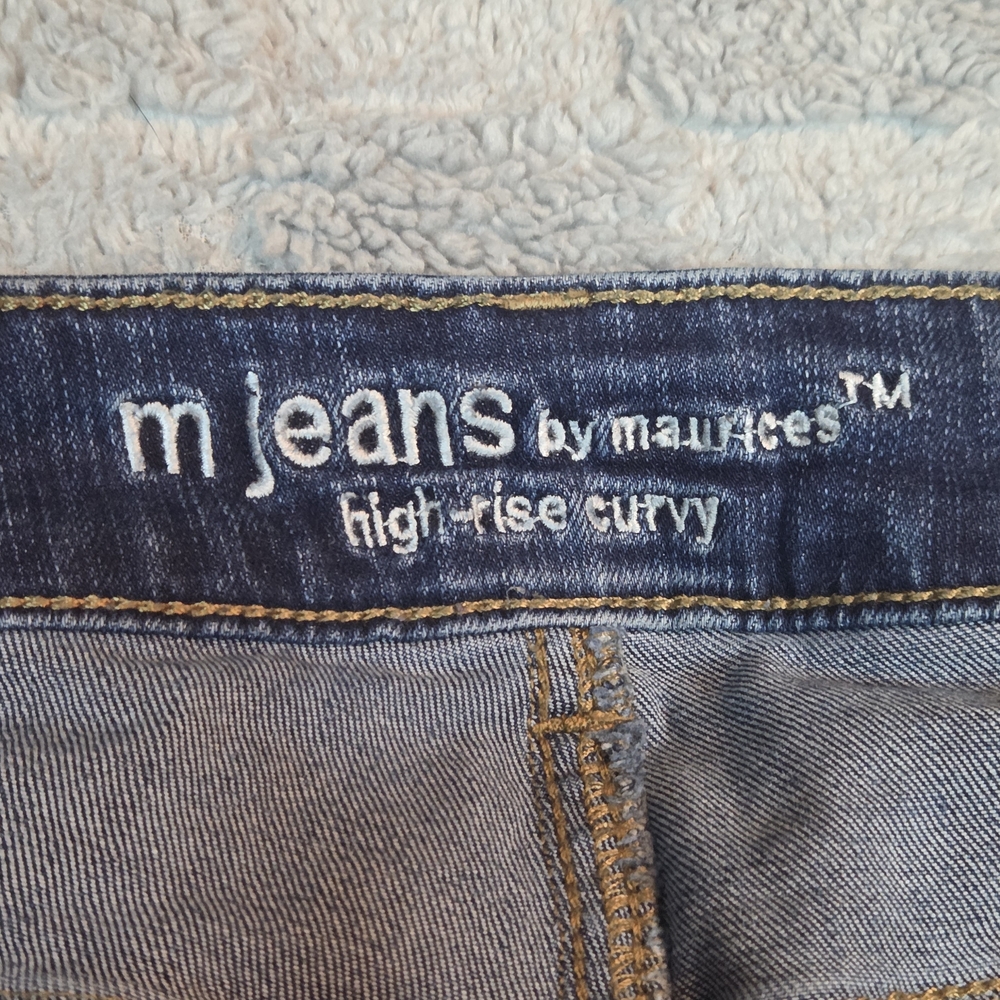 M Jeans By Maurices Women's Curvy High Rise Curvy Boot Blue Jeans Size 8 - Picture 9 of 12